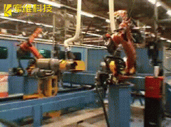 罐體雙機器人環縫焊接自動生產線